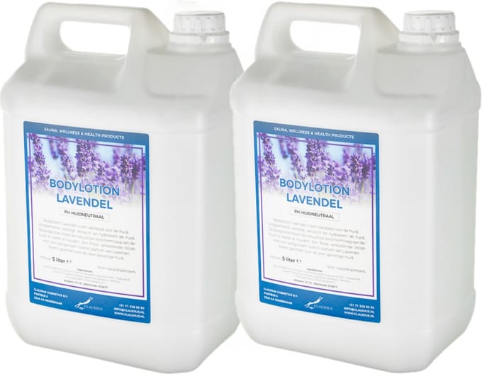 Bodylotion Lavendel 5 Liter - set van 2 stuks - navulling - Voordeelverpakking