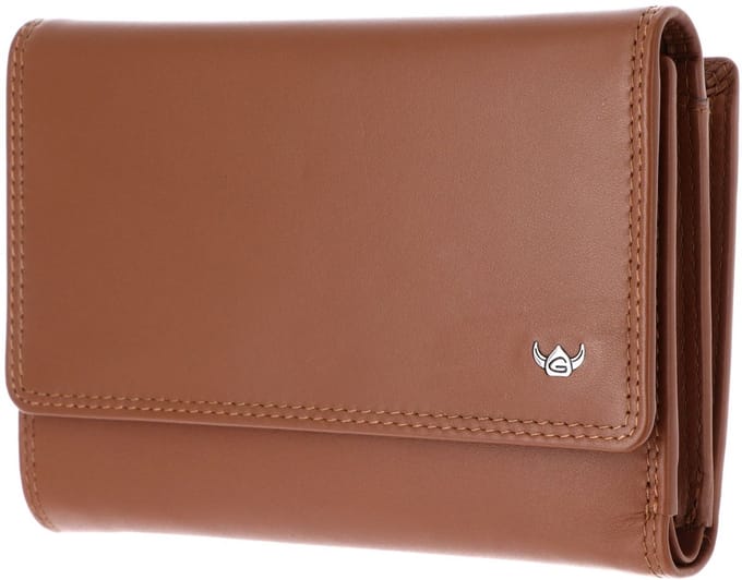 Golden Head Leren portemonnee Polo RFID Protect Damenbörse 2829 Cognac bruine