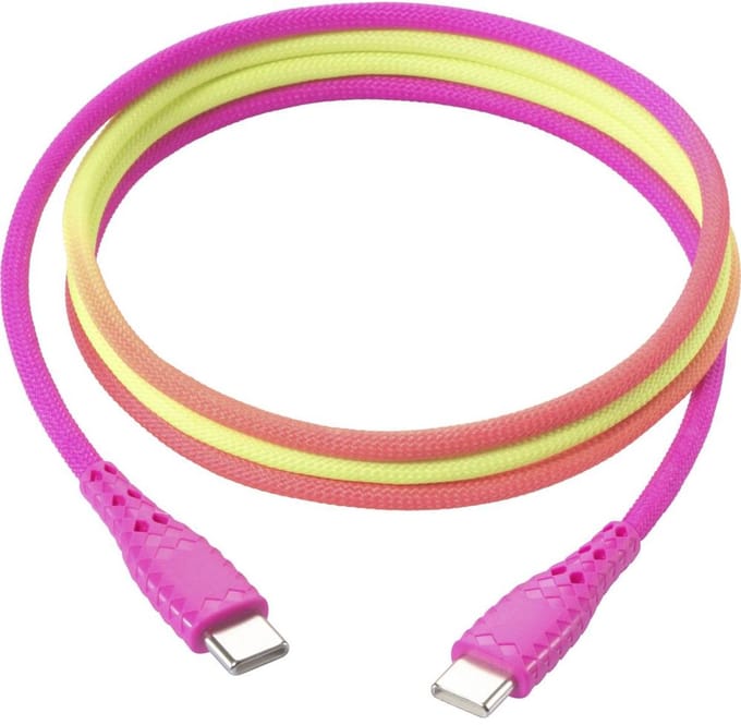 Renkforce RF-6872334 USB-kabel USB 2.0 USB-C stekker, USB-C stekker 1.00 m Gekleurd