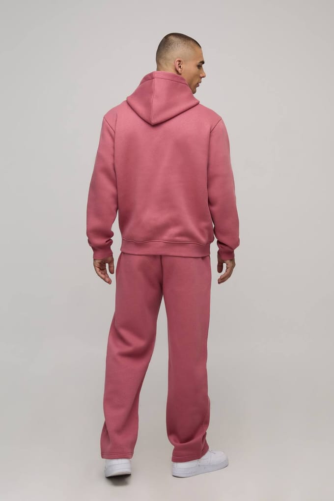 Essential Regular Fit Over the Head Hoodie | Rose | Size Small