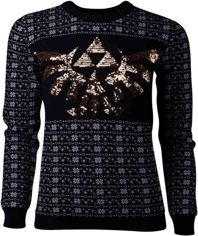 Difuzed Zelda Kersttrui Maat XS - Zwart