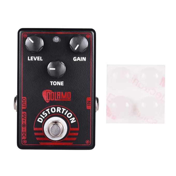Dolamo D-4 High Gain Distortion Gitaareffectpedaal True Effectpedaal in Britse stijl met True zwart
