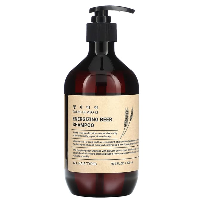 DAENG GI MEO RI, revitaliserende biershampoo. Voor alle haartypes, 500 ml (16,9 fl oz) black