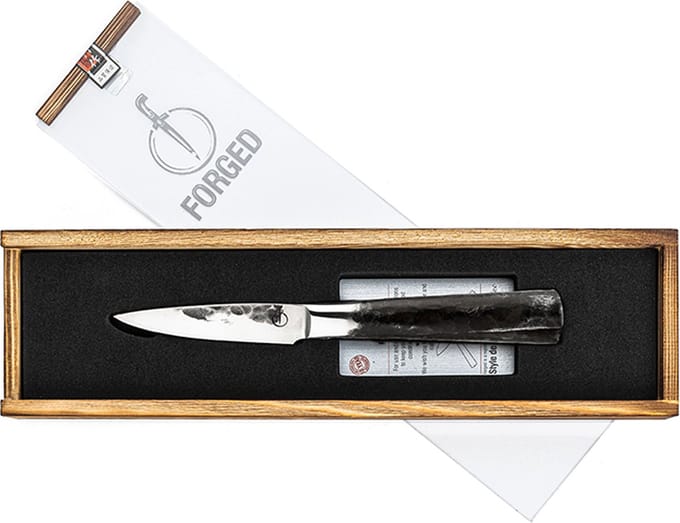 Forged Intense Schilmes 8cm - RVS - In Houten Giftbox