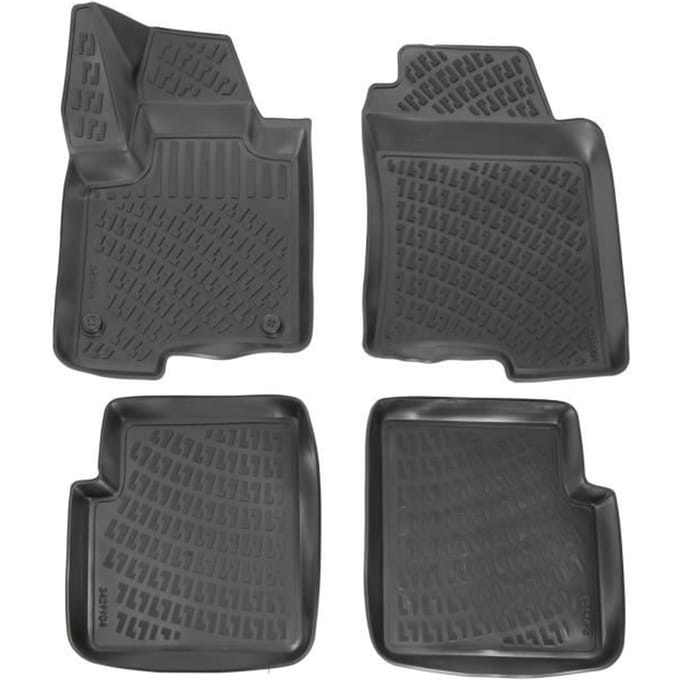 Tapis de sol - Exclusive - Fiat Panda - Caoutchouc 3D - Système de fixation - Toutes saisons