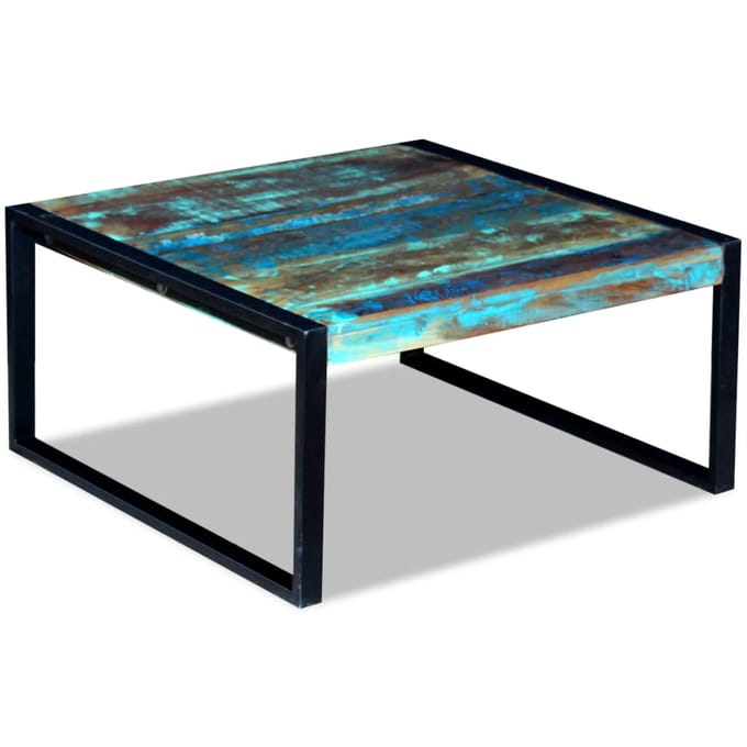 vidaXL - Salontafel - 80x80x40 - cm - massief - gerecycled - hout