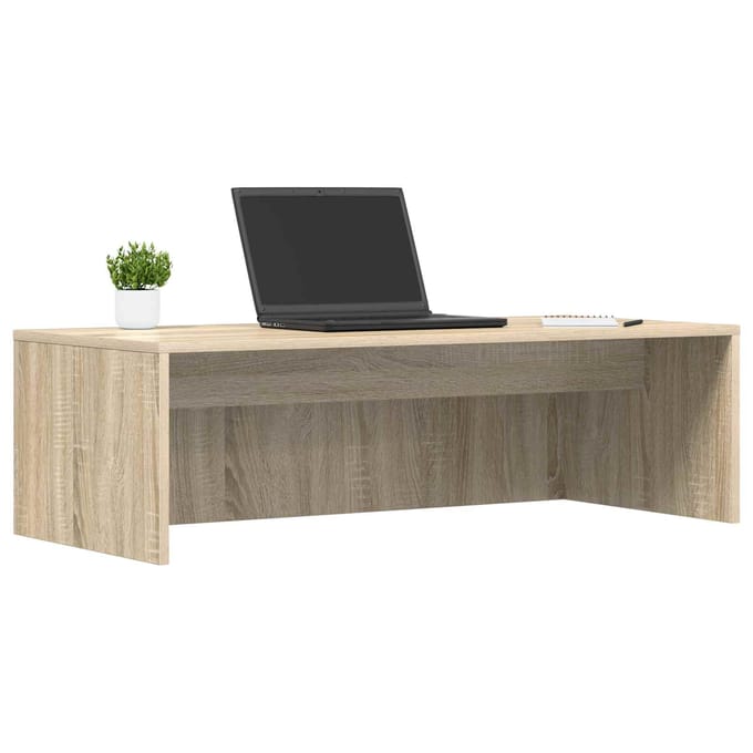 vidaXL - Aan - de - muur - bevestigd - bureau - Sonoma - Eik - Bewerkt - hout