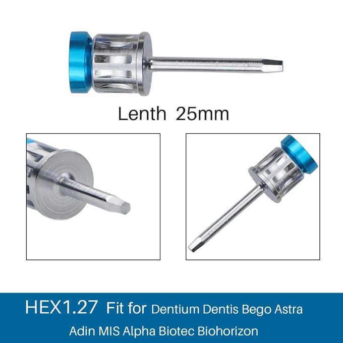 1 pièce Clé dynamométrique pour implants dentaires 10-70Ncm Tournevis universel Outil de restauration d'implants pour dentistes