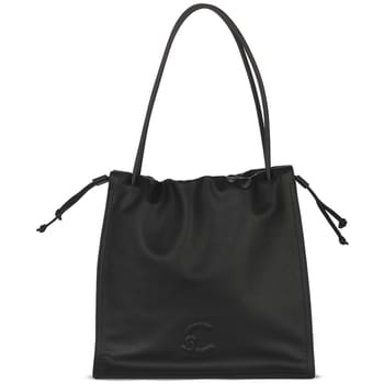 COCCINELLE Leren Schoudertas Dulse Shoulderbag Noir Zwart