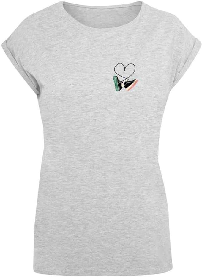 Mister Tee - Kicks Love Extended Shoulder Dames Tshirt - M - Grijs