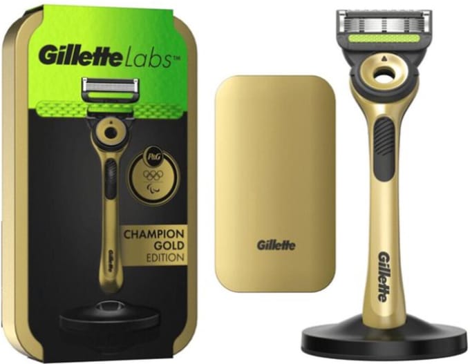 GilletteLabs Premium Gold Scheersysteem Met Reisetui En 1 Navulmesje