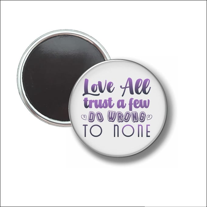 Button Met Magneet 58 MM - Love All - NIET VOOR KLEDING