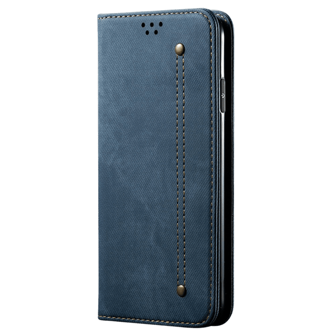 CaseBody OnePlus 12R Denim Bookcase Blauw