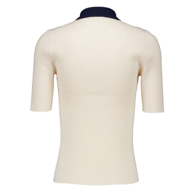 Dante 6 Byra Knitted Polo Polos Creme 261440
