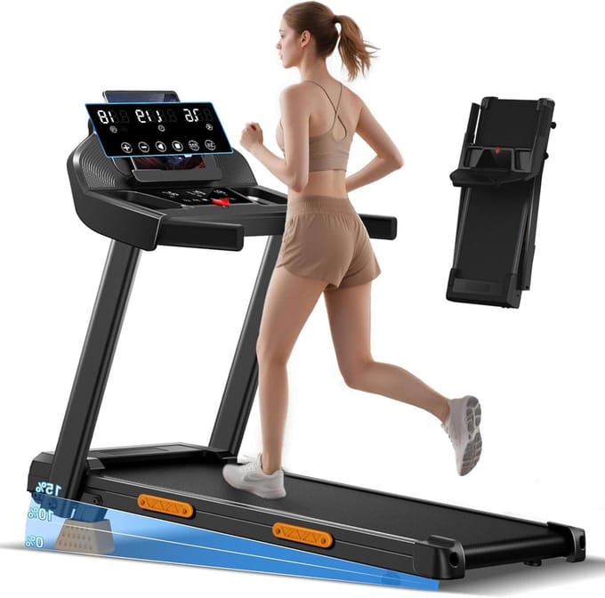 Loopband Inklapbaar - Wandelband Fitness - Treadmill - Trainingsapparaat
