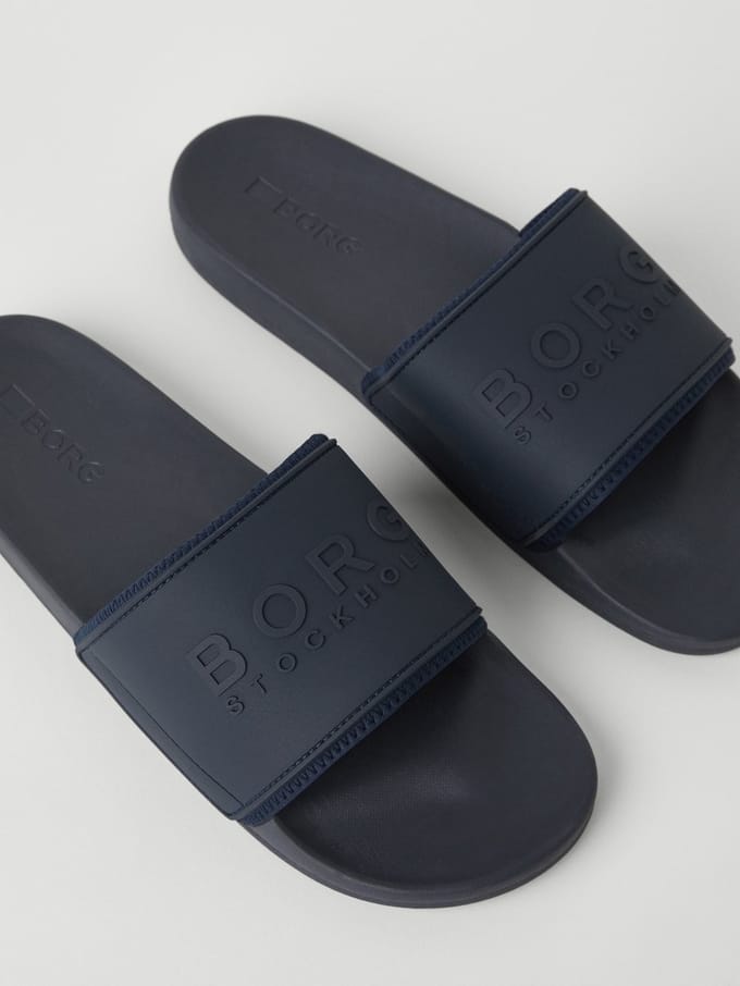 Bjorn Borg Romeo Badslipper Heren Sandaal Mannen Donkerblauw - Maat 40