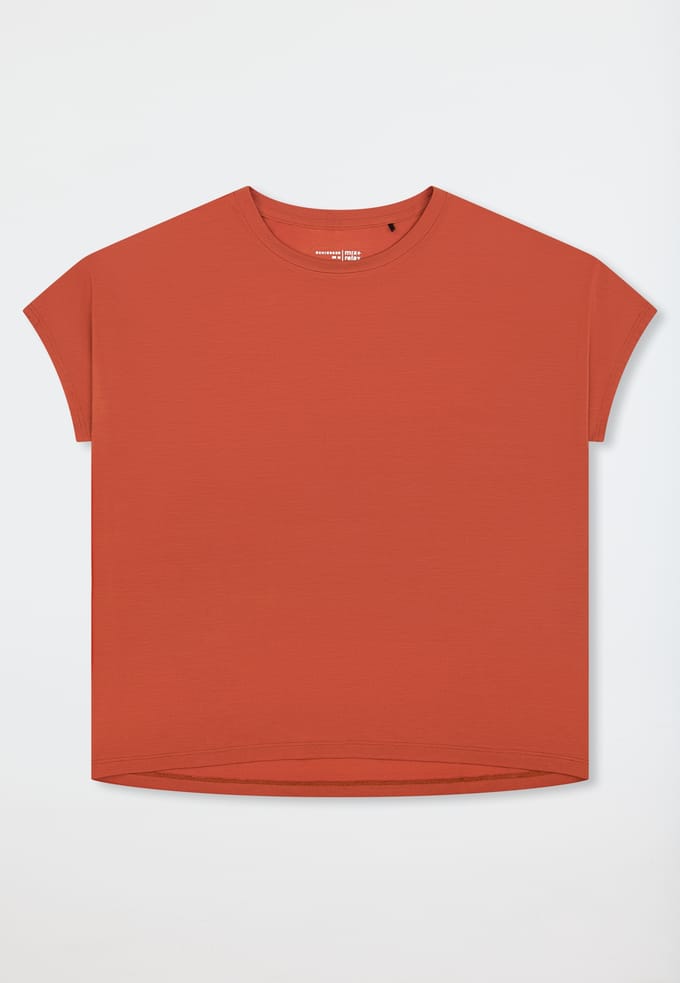 Korte mouw shirt terracotta - Mix+ Relax 38