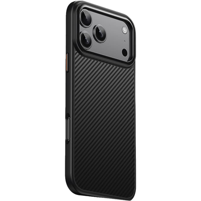 Mocaa Apple iPhone 17 Pro Max Slim Carbon Pantser MagSafe Case Zwart