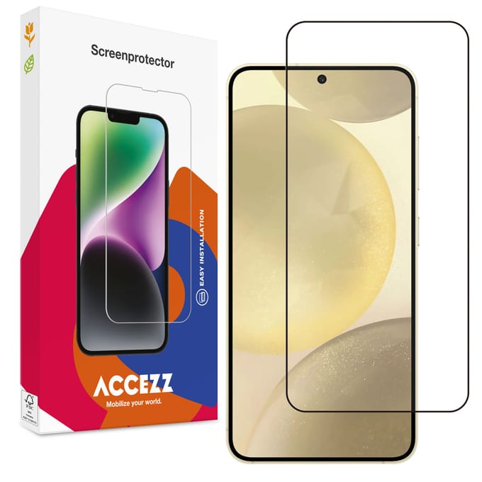 Accezz Screen Protector - Geschikt voor Samsung Galaxy S24 Plus / S25 Plus - Gehard Glass Full Cover