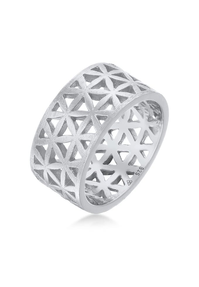 Elli - Ring - Dames Band Bloem des Levens Speels in 925 Sterling Zilver - Dames