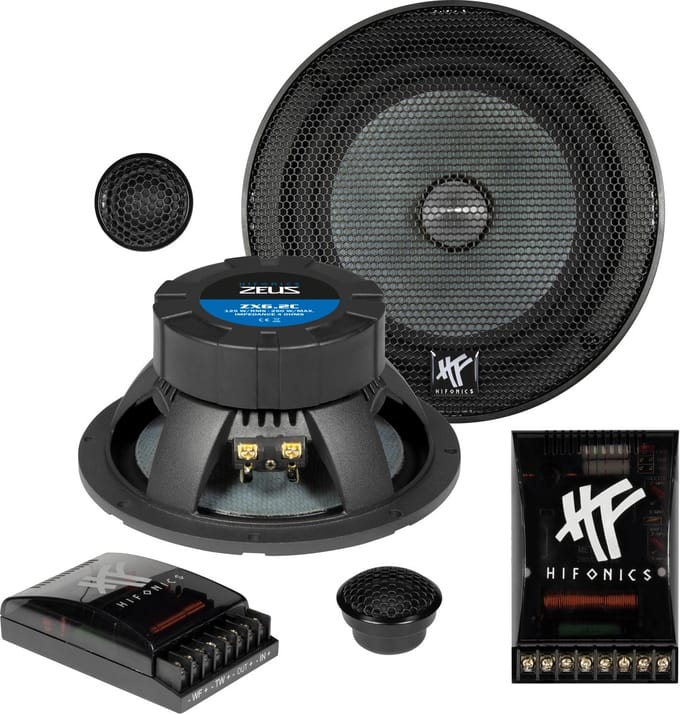 Hifonics ZEUS ZX6.2C 16.5cm (6.5'') Component set / Auto Speakers / HQ Composet