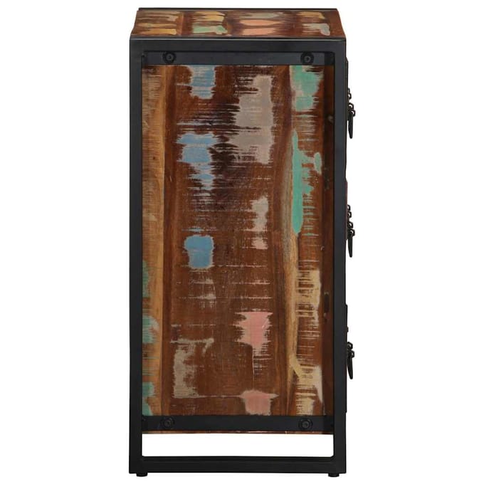 vidaXL - Dressoir - 50x35x70 - cm - massief - gerecycled - hout