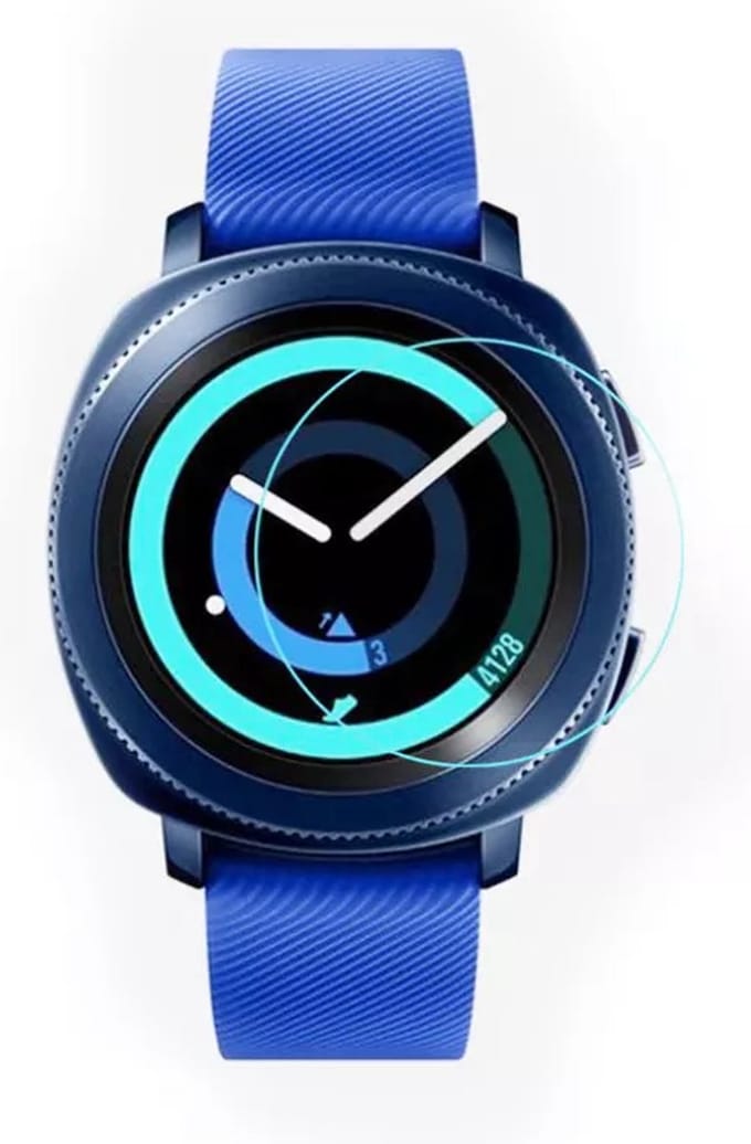 Strap-it Screen protector glas - beschermend glasplaatje geschikt voor Samsung Gear Sport