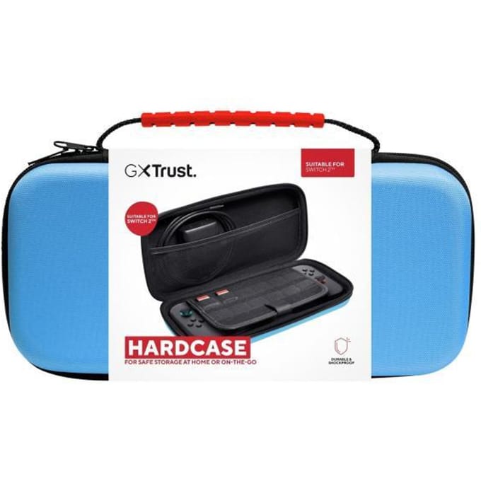 Trust GXT1251B HARDCASE – Switch 2 Hardcase – Beschermhoes voor Switch 2 – voor Console & Joy–Cons – Blauw