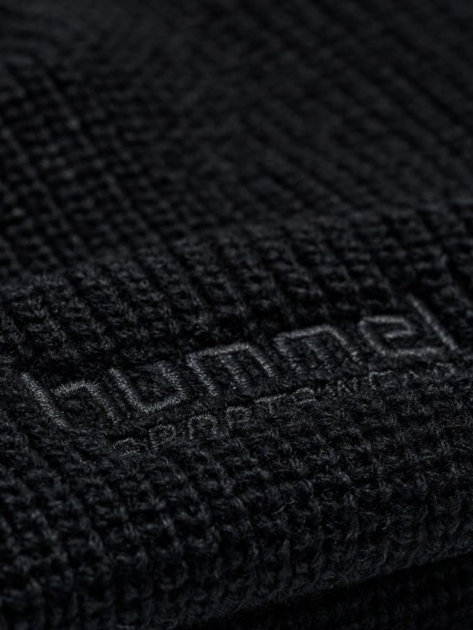 Hummel Half Rib Beanie 229873 Black