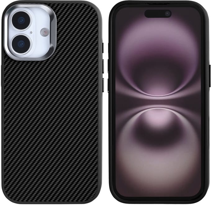 Rixus Mag Carbon With MagSafe For Apple iPhone 17 Titanium Black