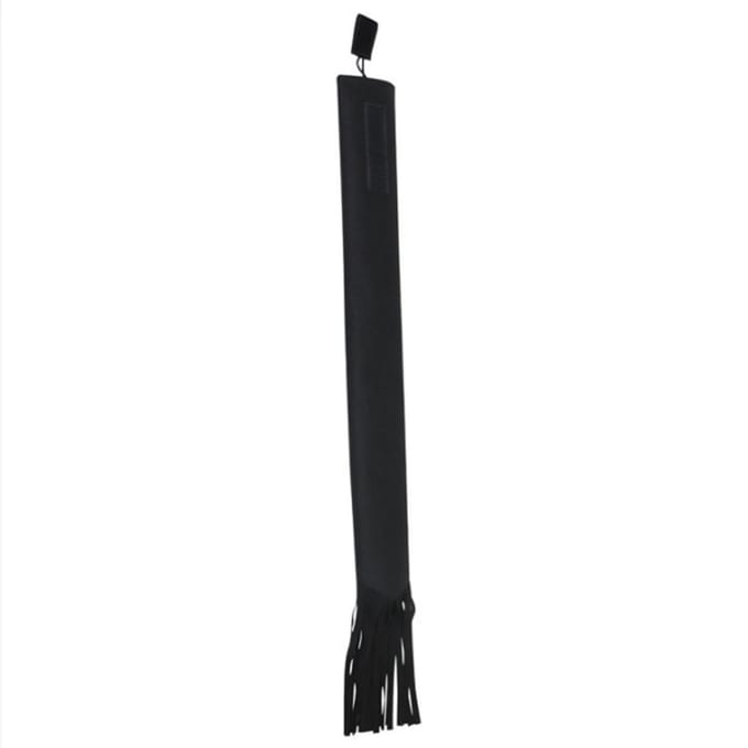 Sac de Queue de Cheval Tissu Non Tissé Imperméable Respirant Protection de Queue de Cheval avec Franges Noir white