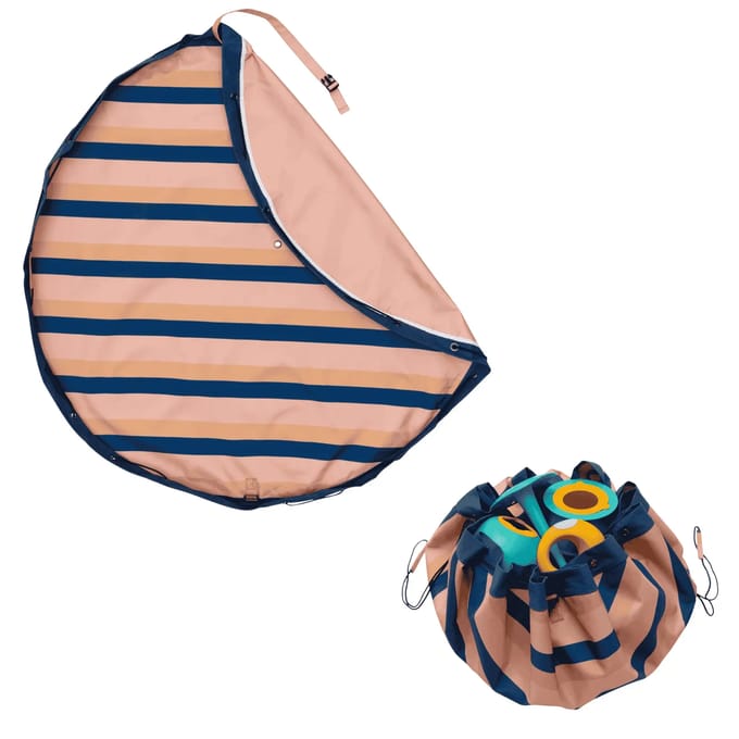 Speelkleed en opbergzak Play&Go Mokka Stripes