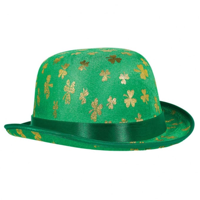 Hoed St. Patricks Day Golden Shamrock