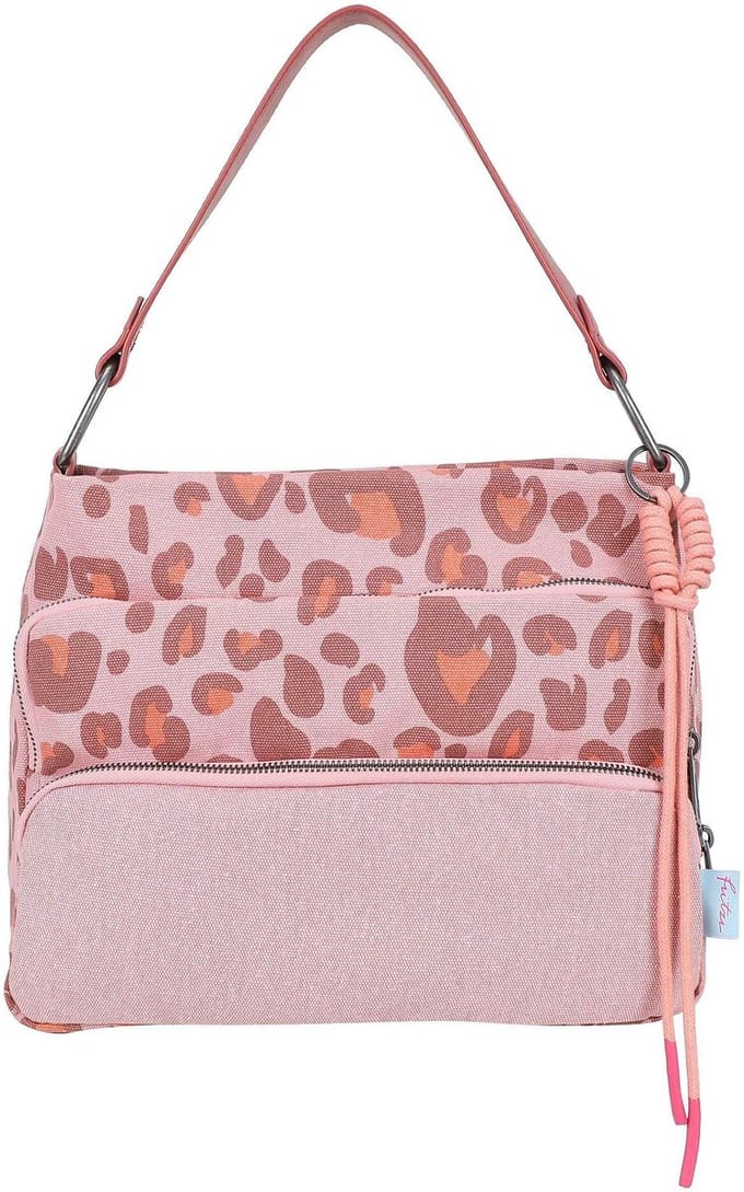 Fritzi aus Preußen schoudertas Donny Hobo Bag Canvas Leo Brick roze