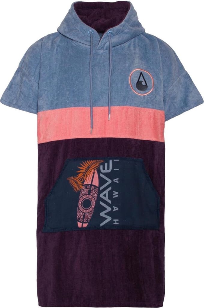 Poncho Wave Hawaii Cotton Velours Poncho Kiholo M WH4075 Multikleur 100 x 75 cm