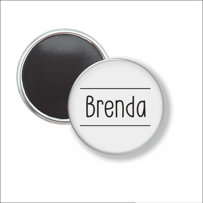 Button Met Magneet 58 MM - Brenda - NIET VOOR KLEDING