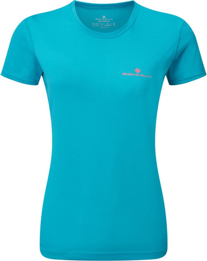 Ronhill Core SS Tee Dames - sportshirts - blauw/roze - Vrouwen - XL