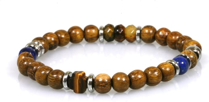 IbizaMen - robles hout - tijgeroog 20cm