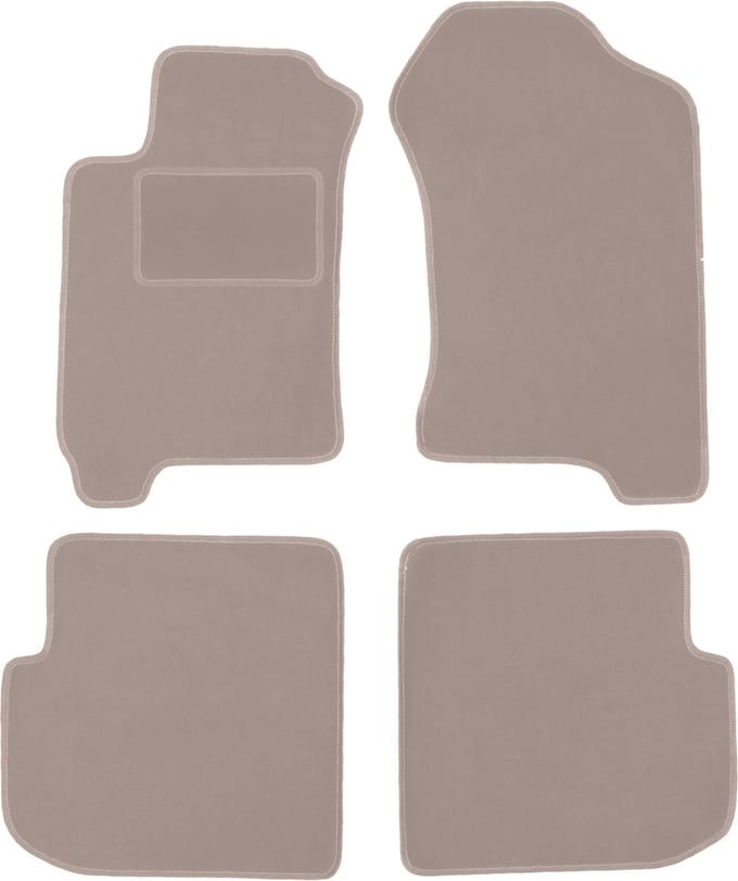 Beige velours vloermatten voor: Subaru Forester I crossover (1997-2002)