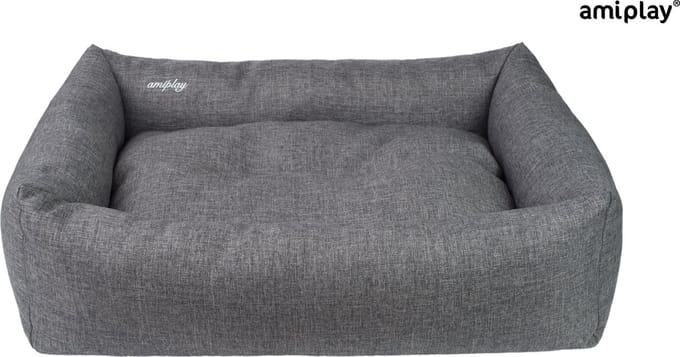 Amiplay Sofa Palermo donker grijs maat-XL / 90x72x22cm