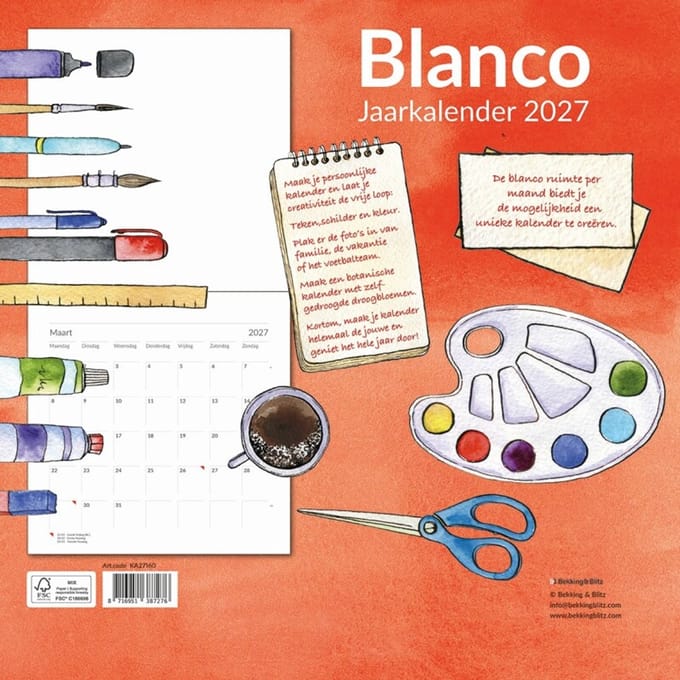 Blanco Kalender 2027