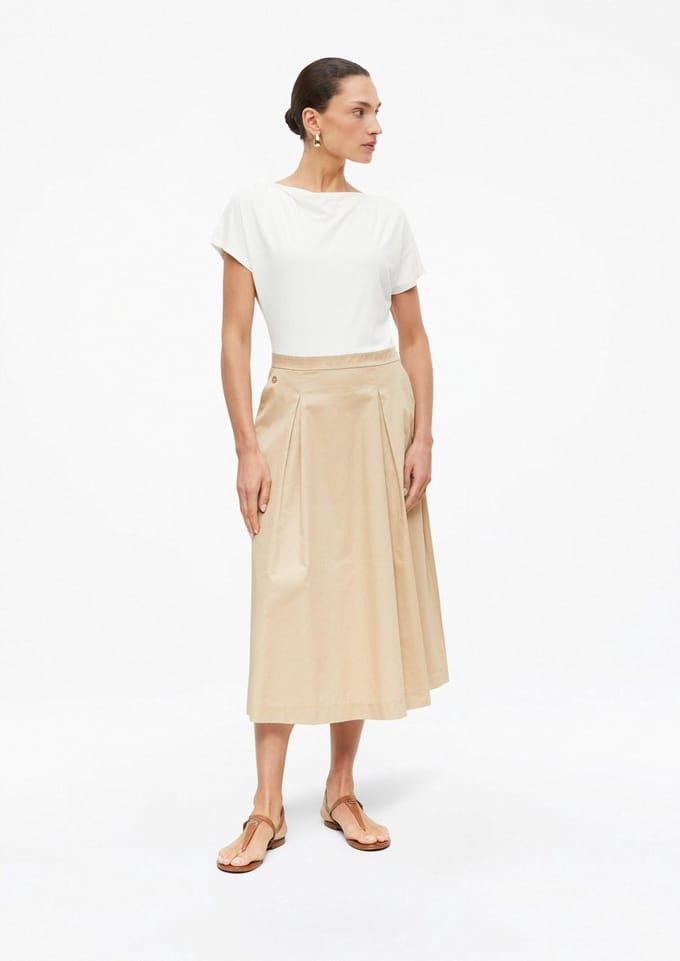 s.Oliver - female - Midi-jurk met watervalhalslijn