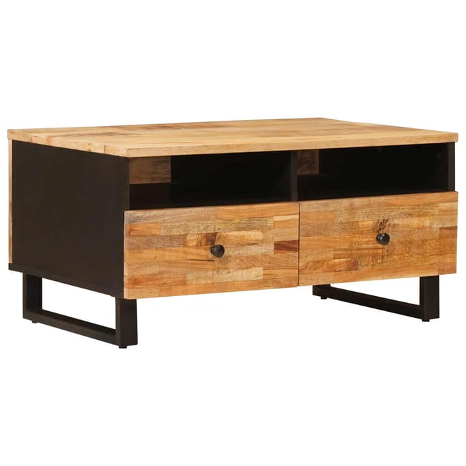 vidaXL - Salontafel - Bruin - 80 - x - 54 - x - 40 - cm - Massief - Mango - Hout