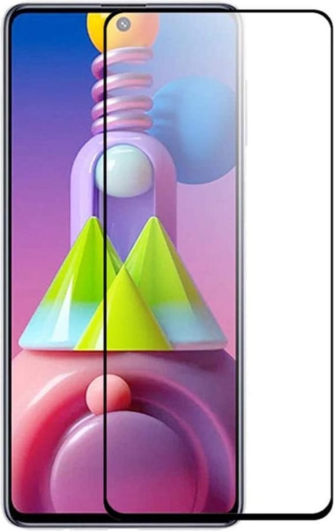 Volledige dekking Screenprotector Glas - Tempered Glass Screen Protector Geschikt voor: Samsung Galaxy M51 - 2x