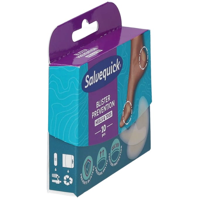 Salvequick Blister Prevention Tenen&hielen 10