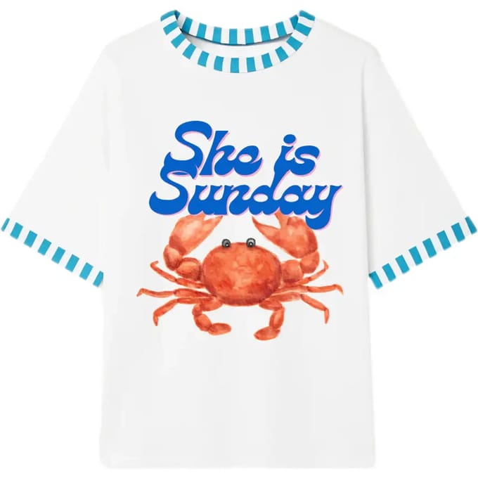 T-shirt She is Sunday Crab