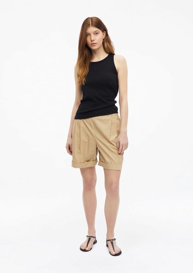 Hoge taille losse pasvorm wide leg broek dames s.Oliver Hose