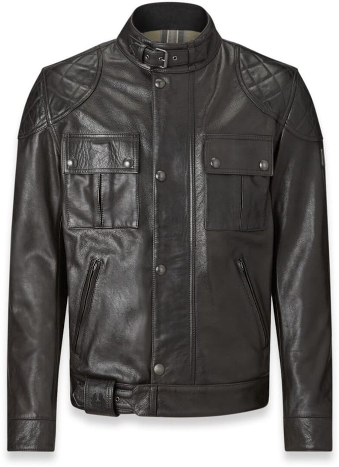 Belstaff Brooklands Zwarte Leren Jas - Maat S - Jas