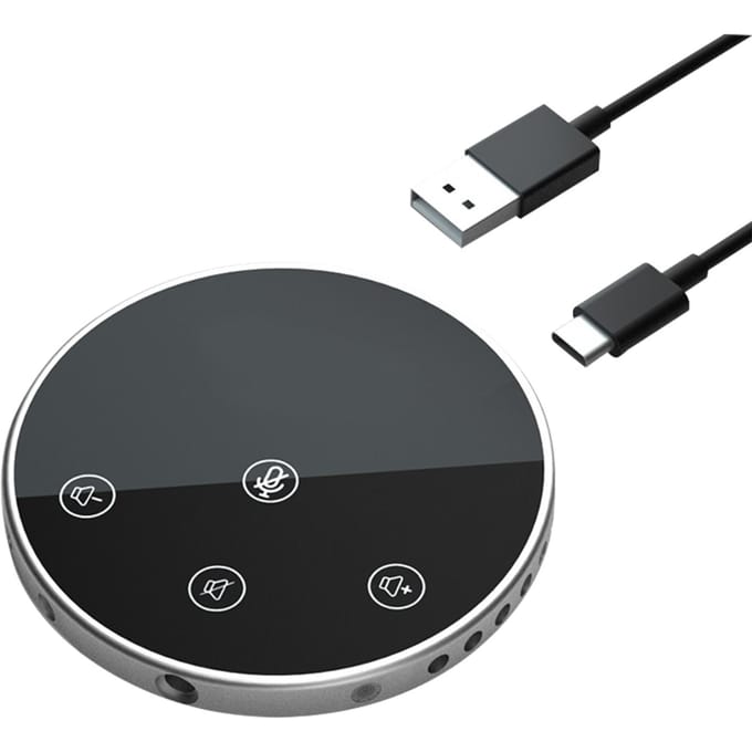 Desktop USB conferentie-luidsprekertelefoonmicrofoon zwart