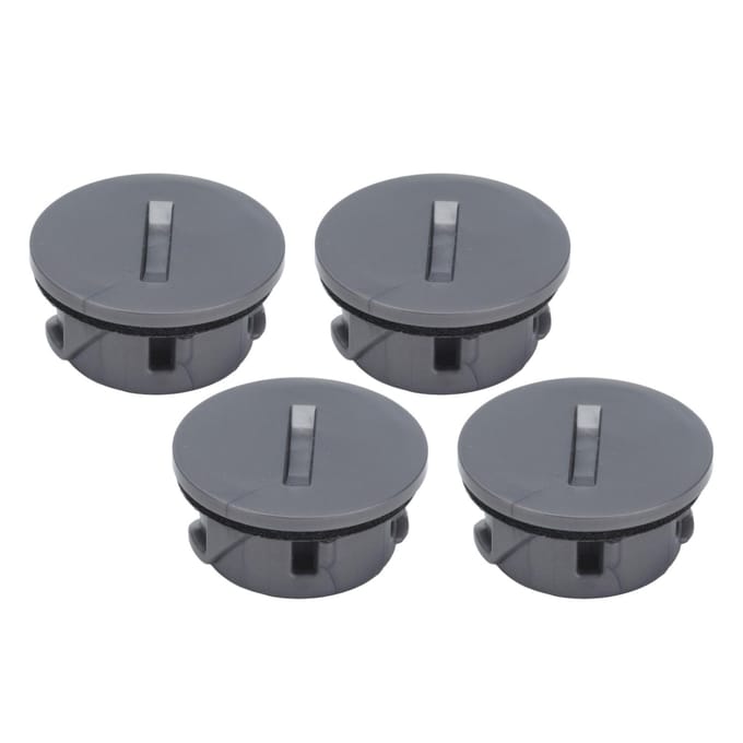 4 STUKS Stofzuiger Eindkap Vervanging Rollende Borstel Eindkap voor V6 Dc35 Dc44 DC59 DC62 SV03 gray